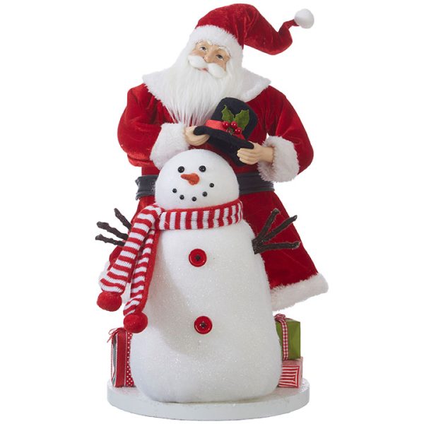 Christmas On Main Santa With Snowman